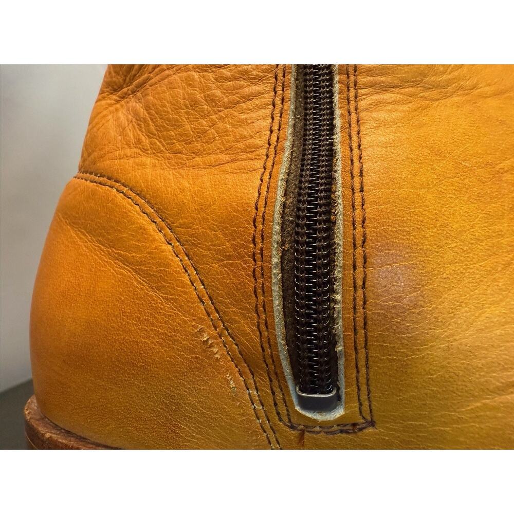 Vintage Frye Campus Boots 1970s Light Tan Size 7B Never Treated Excellent Cond. - Picture 13 of 16